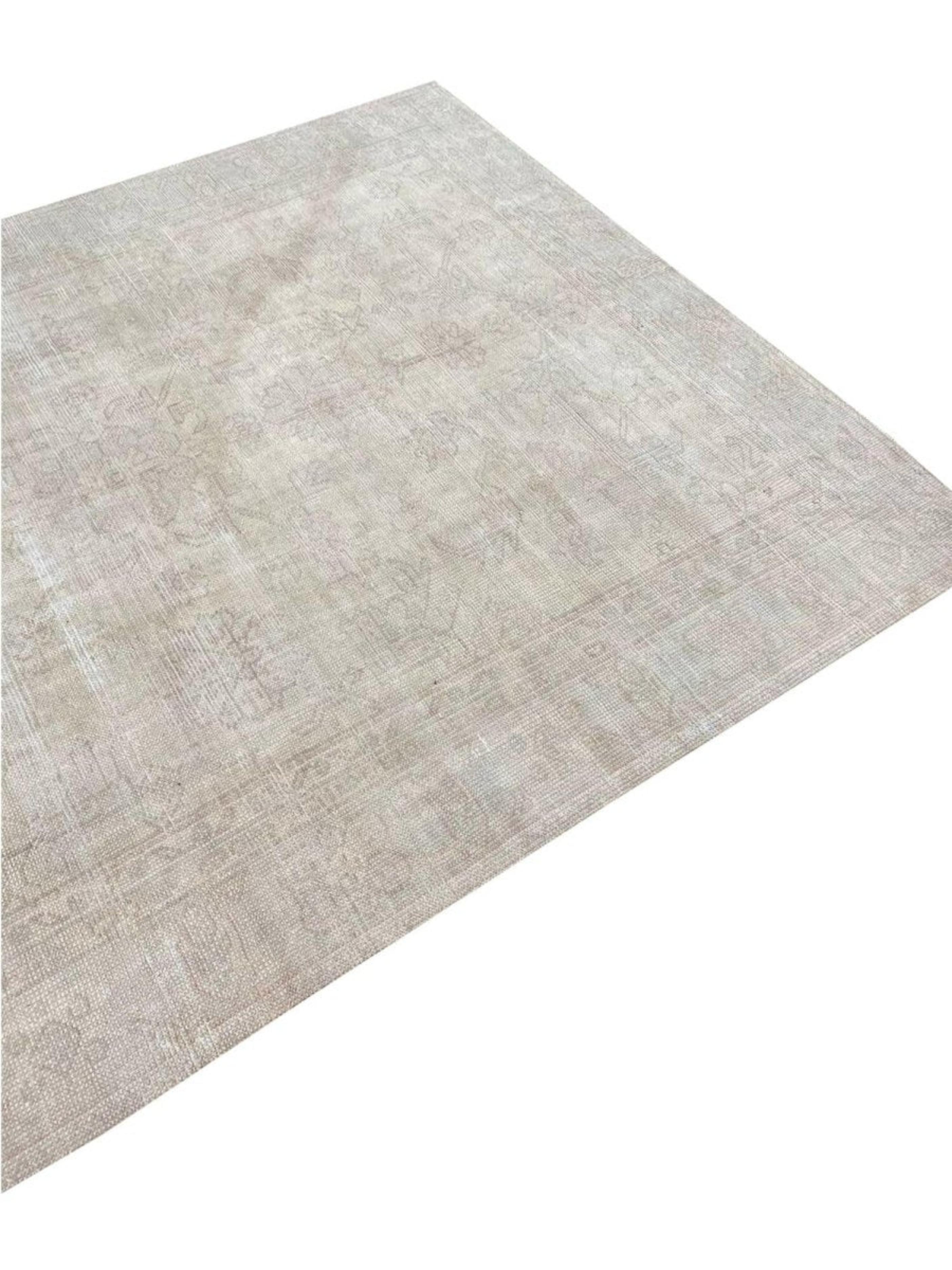 8x11 Tapis turc ancien Oushak noué à la main Bon état - En vente à Dallas, TX