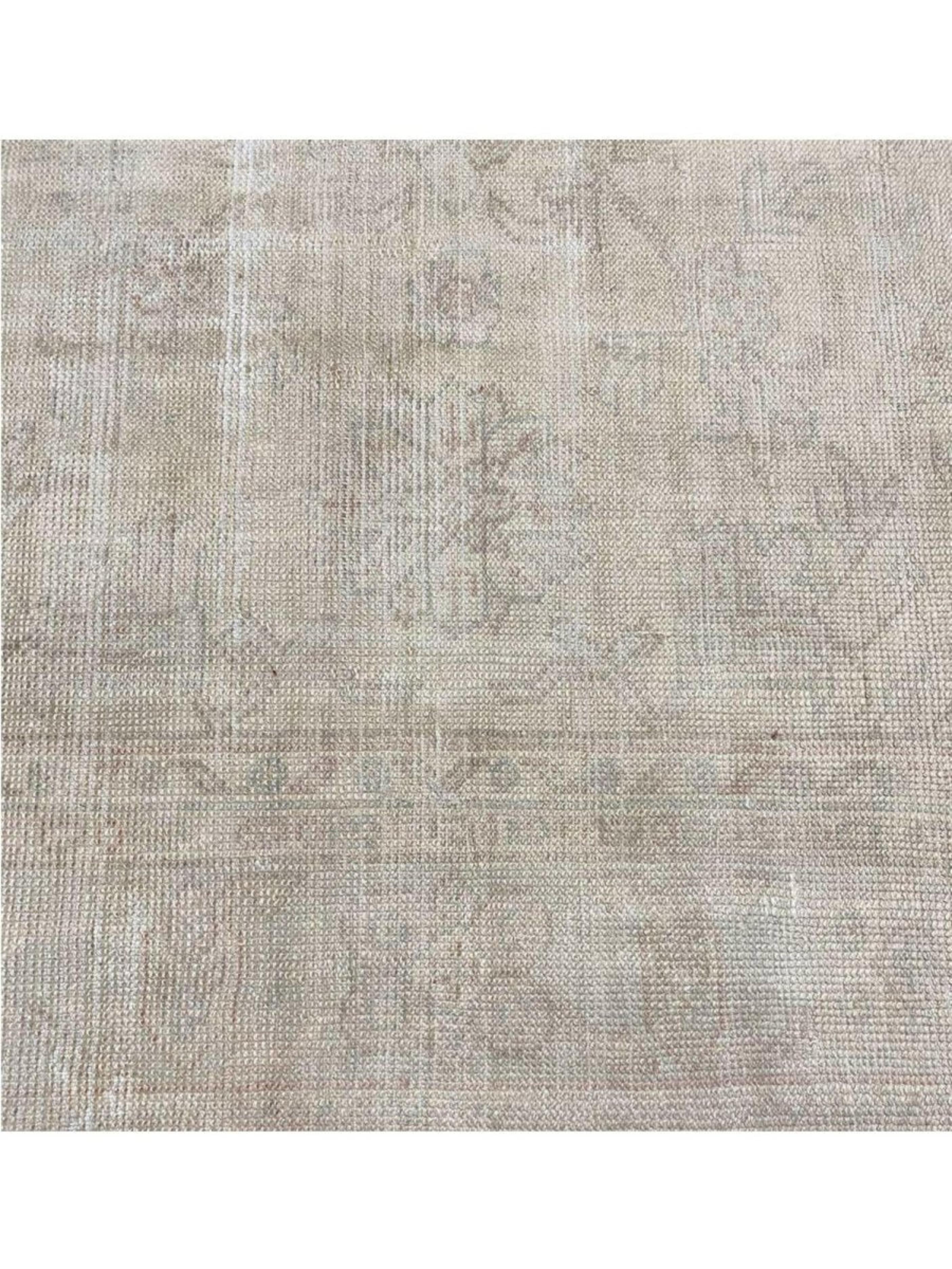 8x11 Tapis turc ancien Oushak noué à la main en vente 1