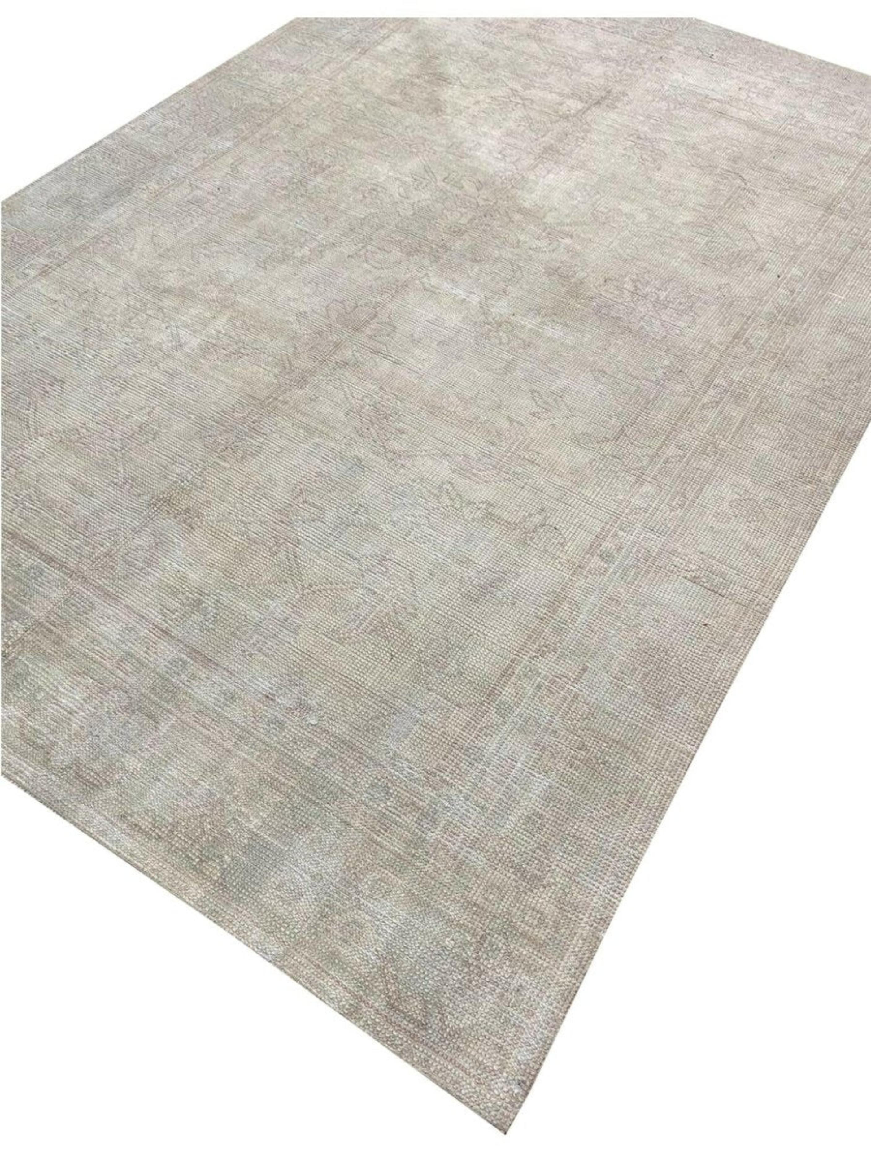 8x11 Tapis turc ancien Oushak noué à la main en vente 2