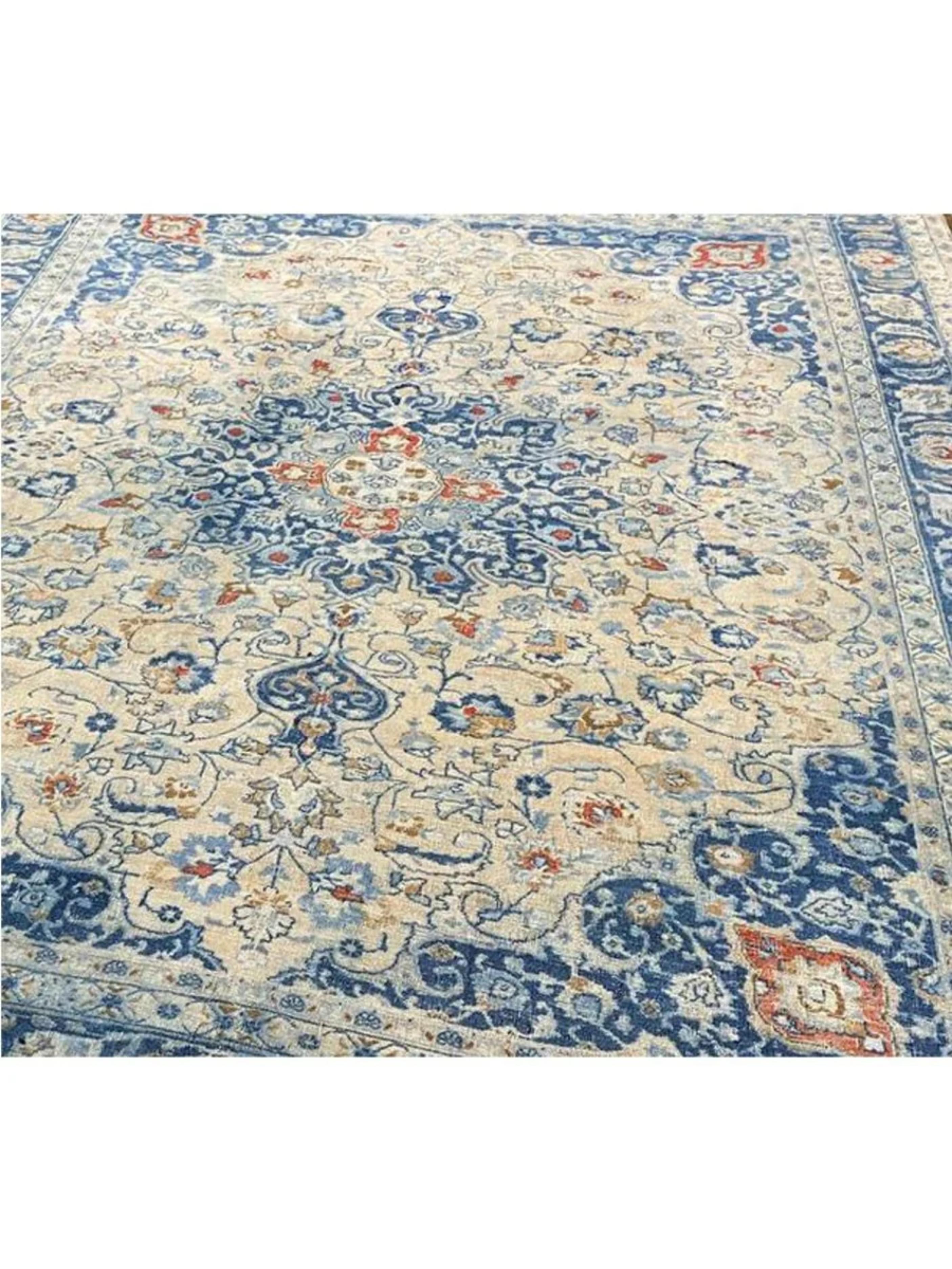 8x11 Handgeknüpfter alter Mashad-Teppich (Sonstiges) im Angebot