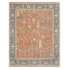 8x11 Rust and Slate Persian Tree of Life Rug (JC- 13974)