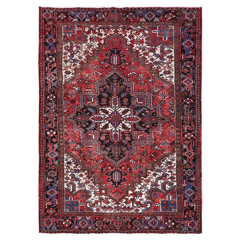 Persian Heriz Rug, 1960, offered by Shahbanu Rugs