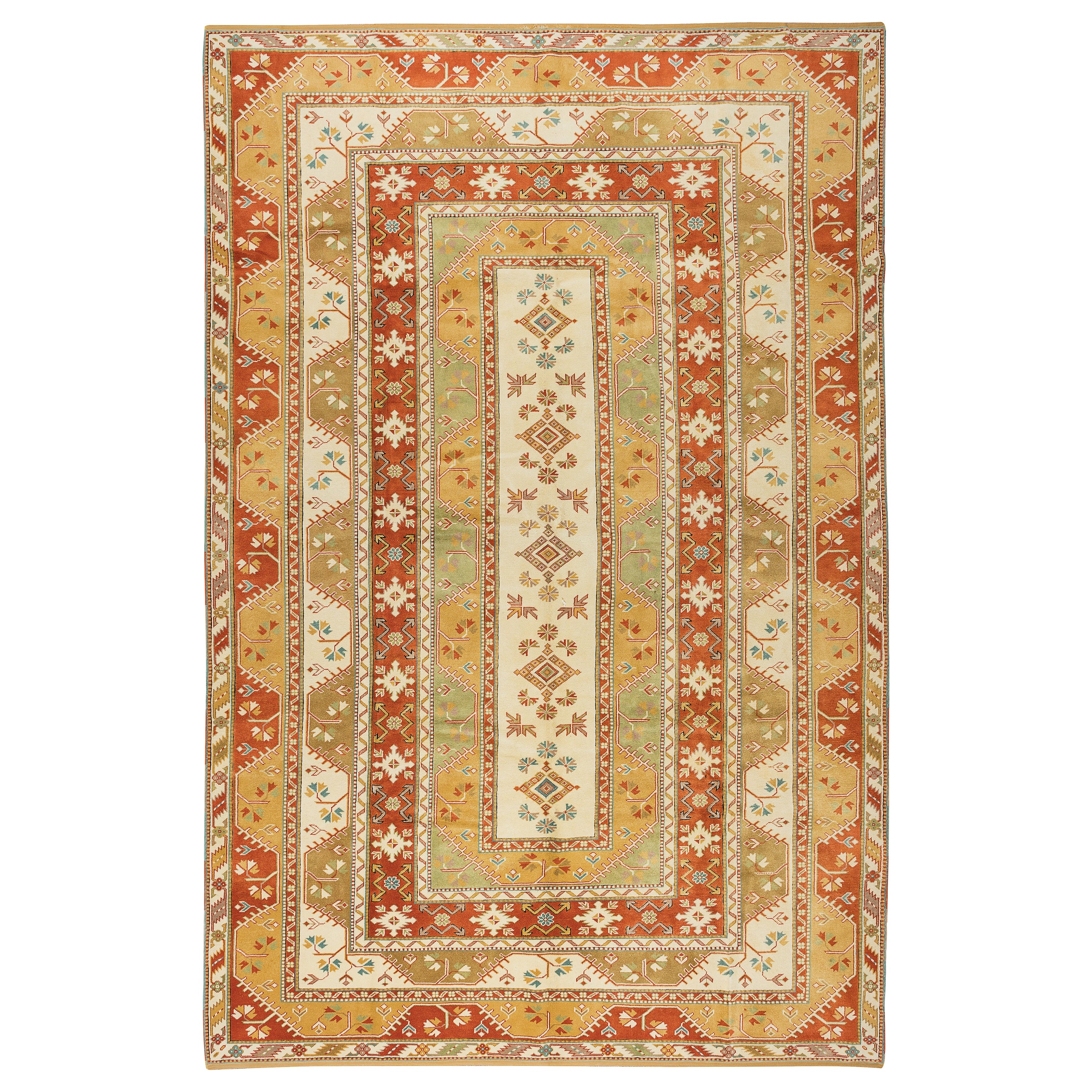 8x11.8 Ft Moderner, einzigartiger, großer Teppich, handgefertigter türkischer Milas-Teppich, 100 % Wolle