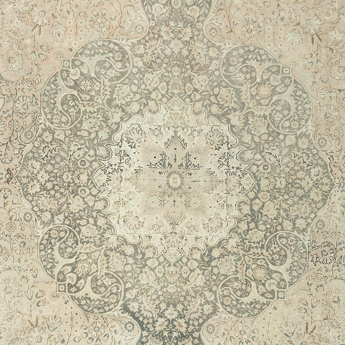 Annodato a mano Tappeto vintage turco 8x12 Ft, unico nel suo genere. Tappeto rustico grande fatto a mano in vendita