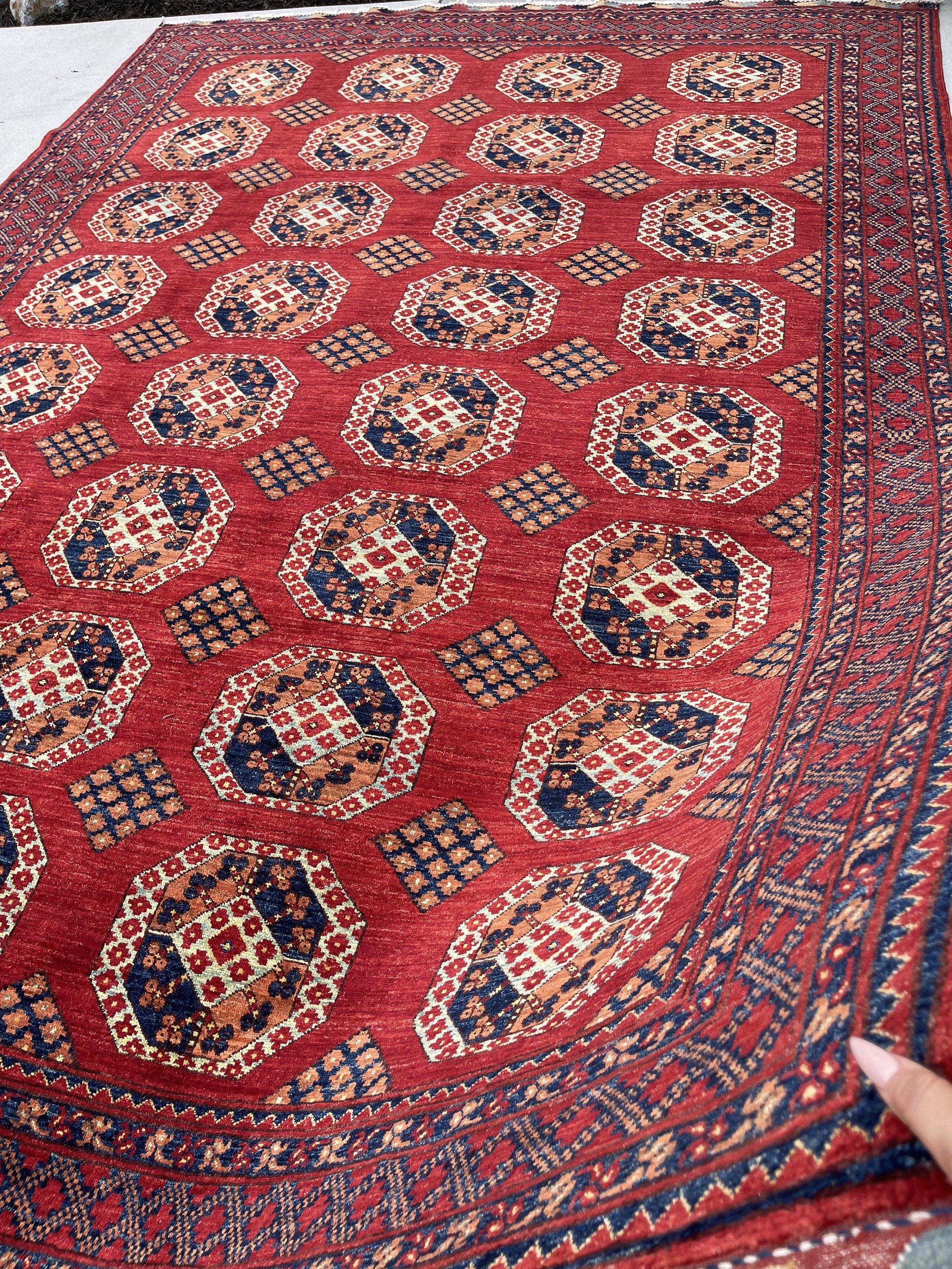 Hand-Knotted Afghan Bokhara Rug Premium Hand-Spun Afghan Wool Fair Trade For Sale 2