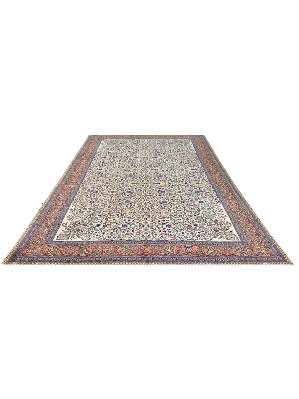 Tappeto per l'area Sivas 8x12 annodato a mano in Turchia antica in vendita 3