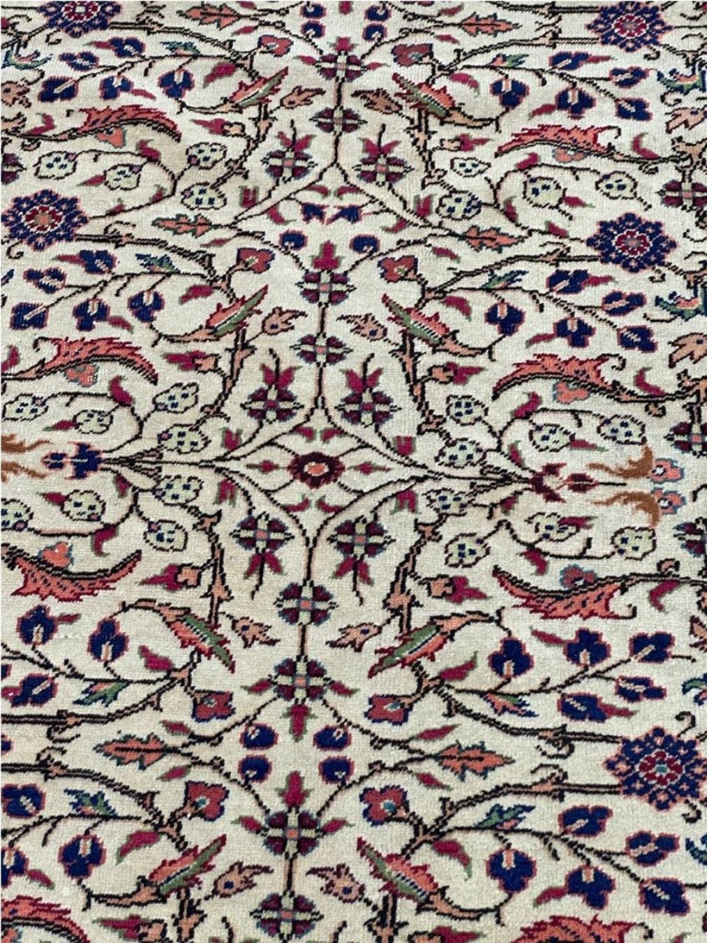 Lana Tappeto per l'area Sivas 8x12 annodato a mano in Turchia antica in vendita