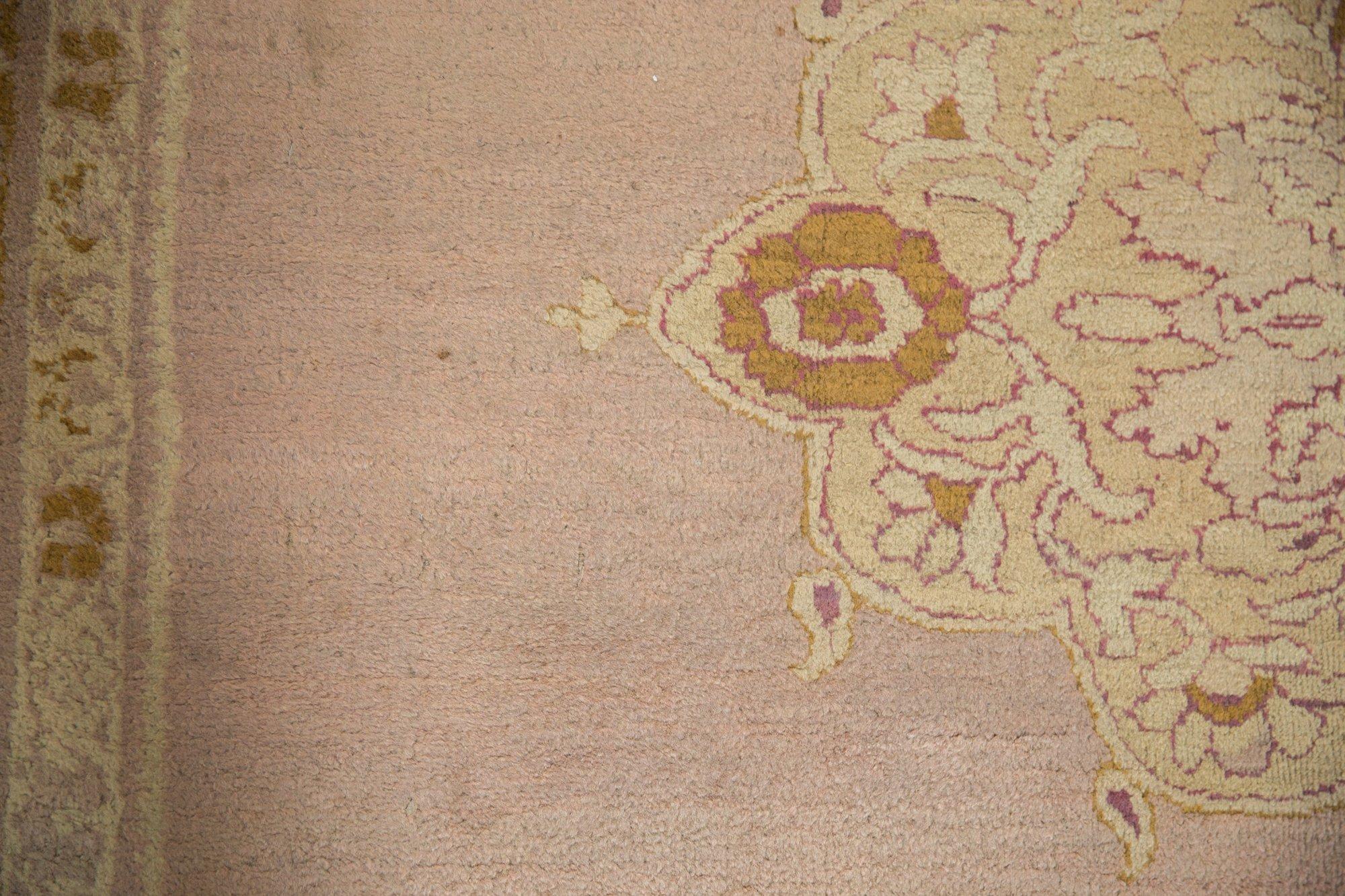 Indian Antique Agra Carpet For Sale