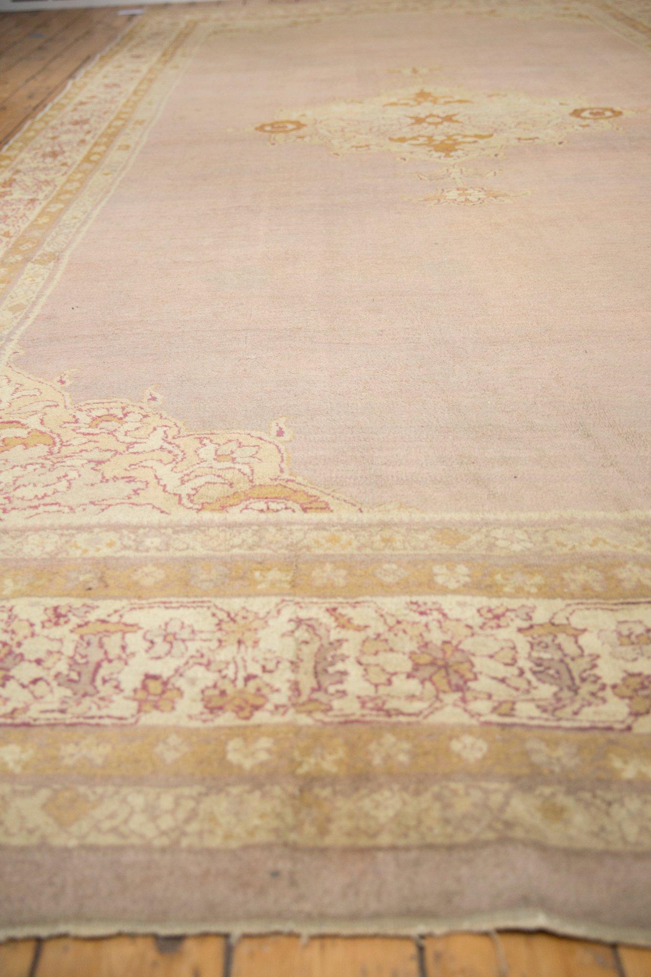 Wool Antique Agra Carpet For Sale