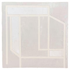 8x8 Architectural Abstract #16 by Lynnea Jean, Acrylic and Gesso