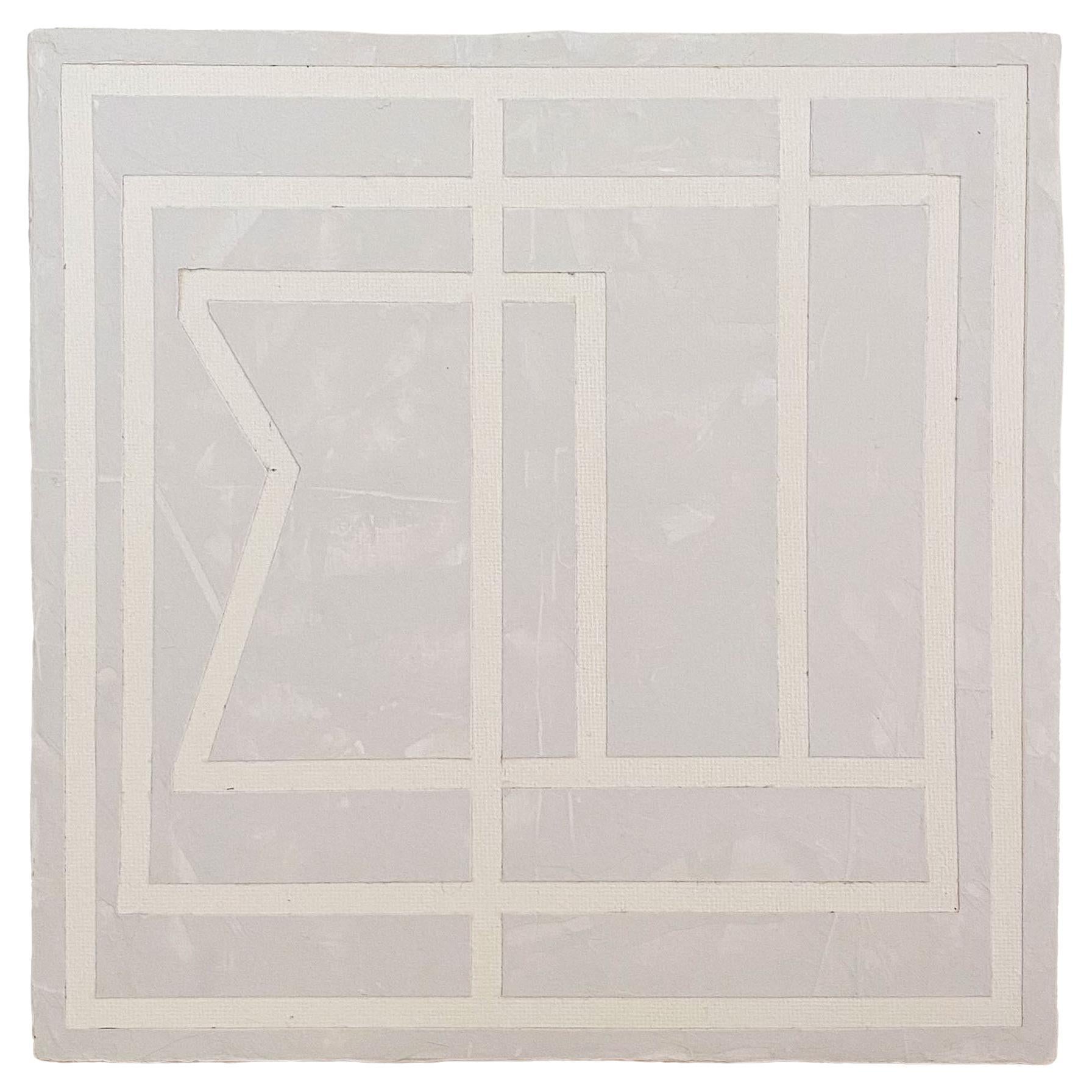 8x8 Architectural Abstract #16 par Lynnea Jean, Acrylique et Gesso en vente