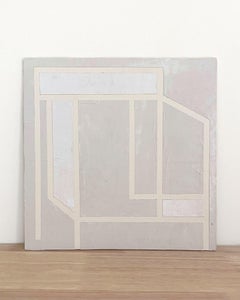 8x8 Architectural Abstract #18 by Lynnea Jean, Acrylic and Gesso