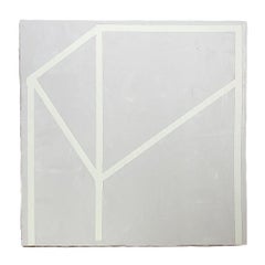 8x8 Architectural Abstract #19 by Lynnea Jean, Acrylic and Gesso