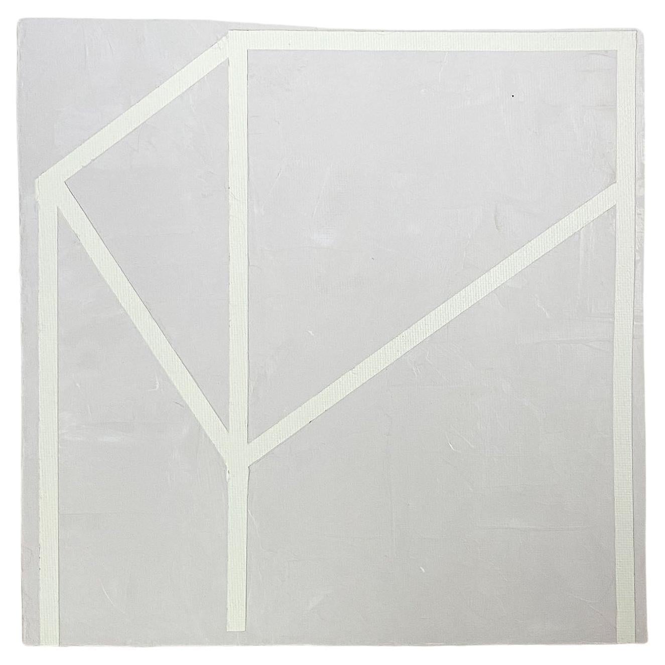 8x8 Architectural Abstract #19 par Lynnea Jean, Acrylique et Gesso