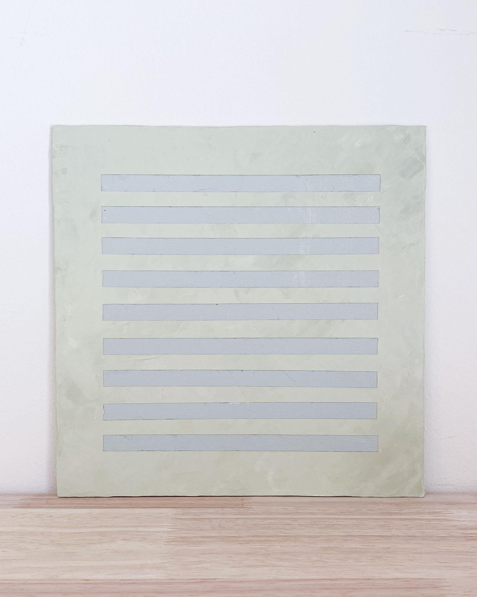 Modern 8x8 Architectural Abstract #24 by Lynnea Jean, Acrylic and Gesso For Sale