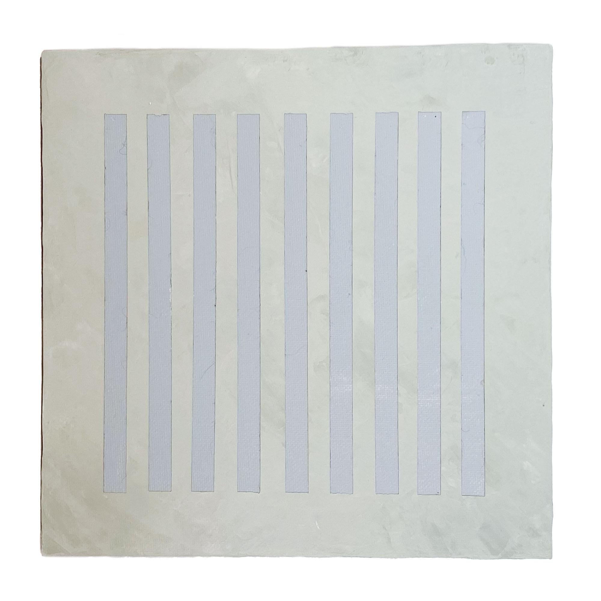 8x8 Architectural Abstract #24 by Lynnea Jean, Acrylic and Gesso In New Condition For Sale In Aitkin, MN