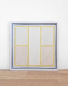 8x8 Abstracto arquitectónico #4 de Lynnea Jean, acrílico y gesso