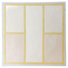 8x8 Architectural Abstract #4 by Lynnea Jean, Acrylic and Gesso