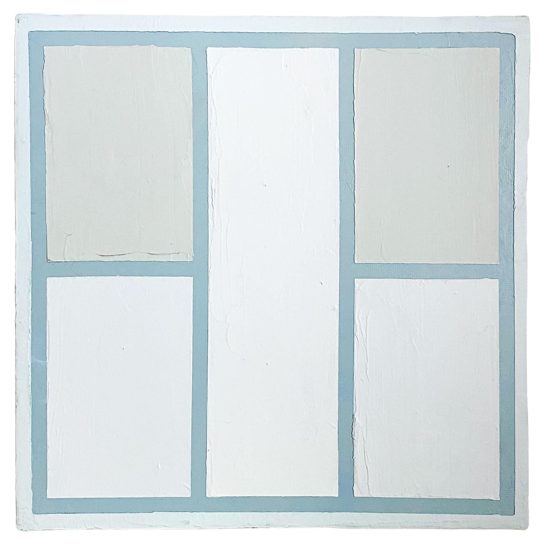 8x8 Architectural Abstract #9 par Lynnea Jean, Acrylique et Gesso