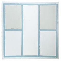 8x8 Architectural Abstract #9 par Lynnea Jean, Acrylique et Gesso