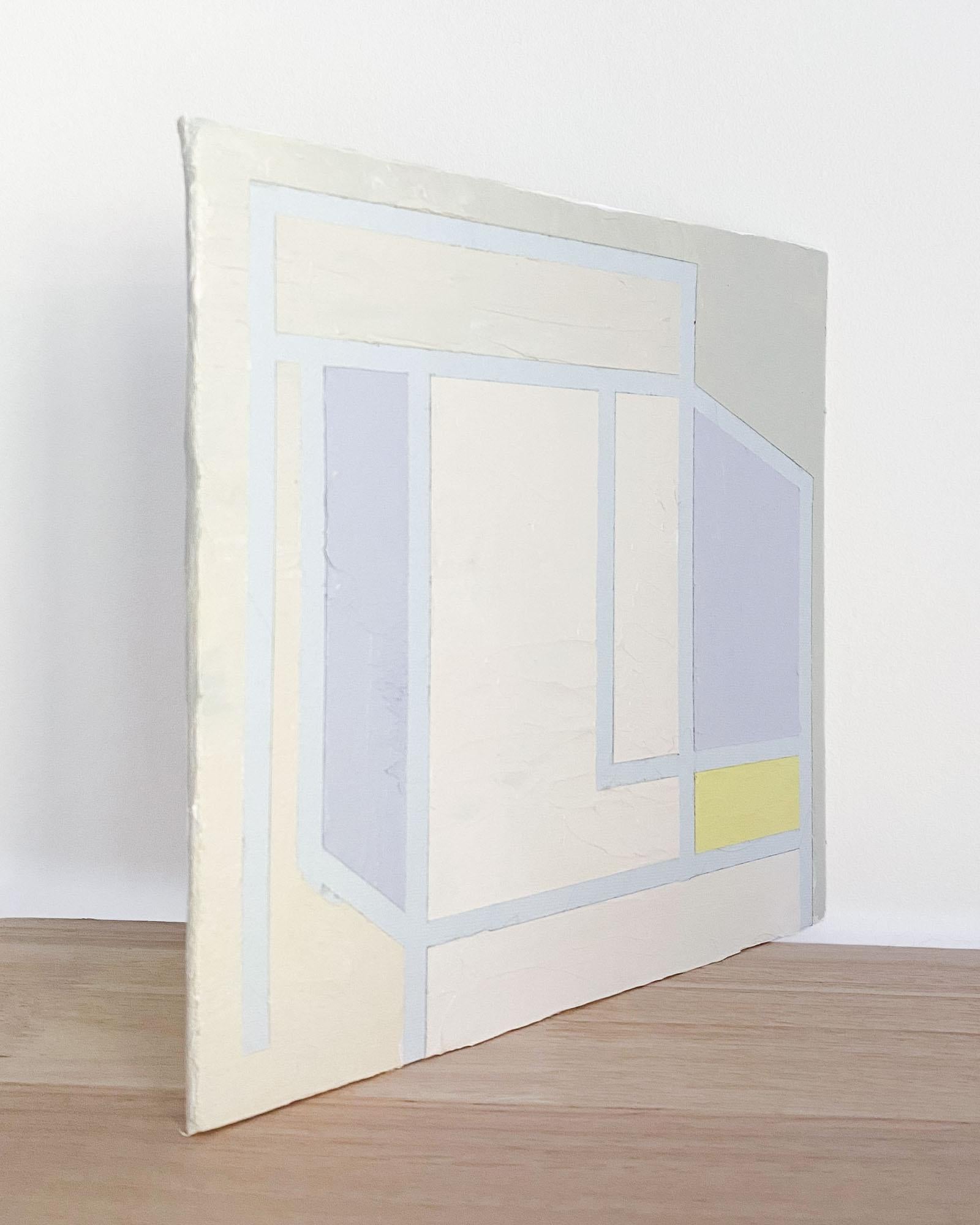 8x8 Abstracto arquitectónico de Lynnea Jean, acrílico y gesso Moderno en venta