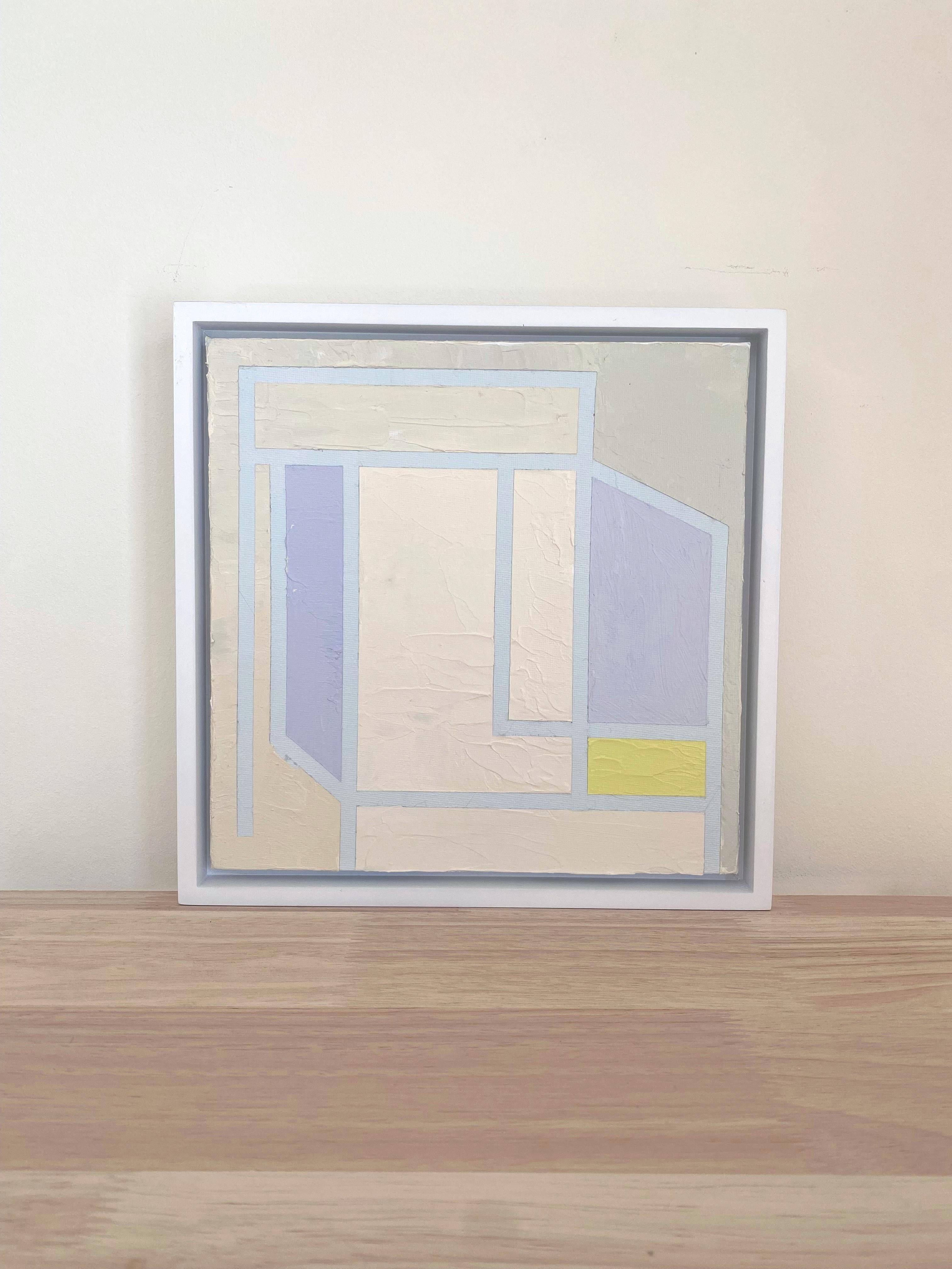 8x8 Abstracto arquitectónico de Lynnea Jean, acrílico y gesso Estadounidense en venta