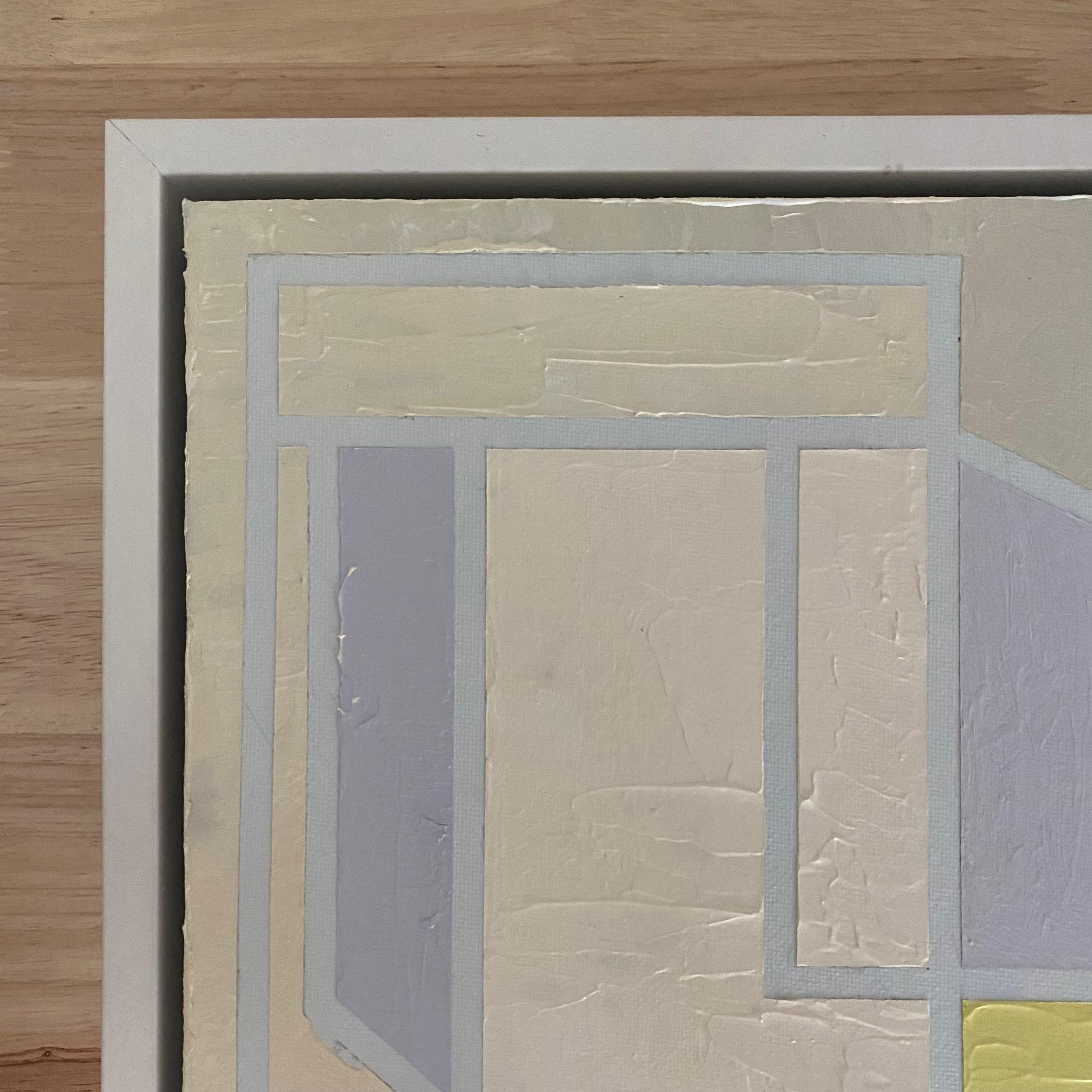 8x8 Abstracto arquitectónico de Lynnea Jean, acrílico y gesso Siglo XXI y contemporáneo en venta