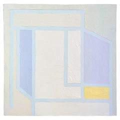 8x8 Architectural Abstract #11 by Lynnea Jean, Acrylic and Gesso