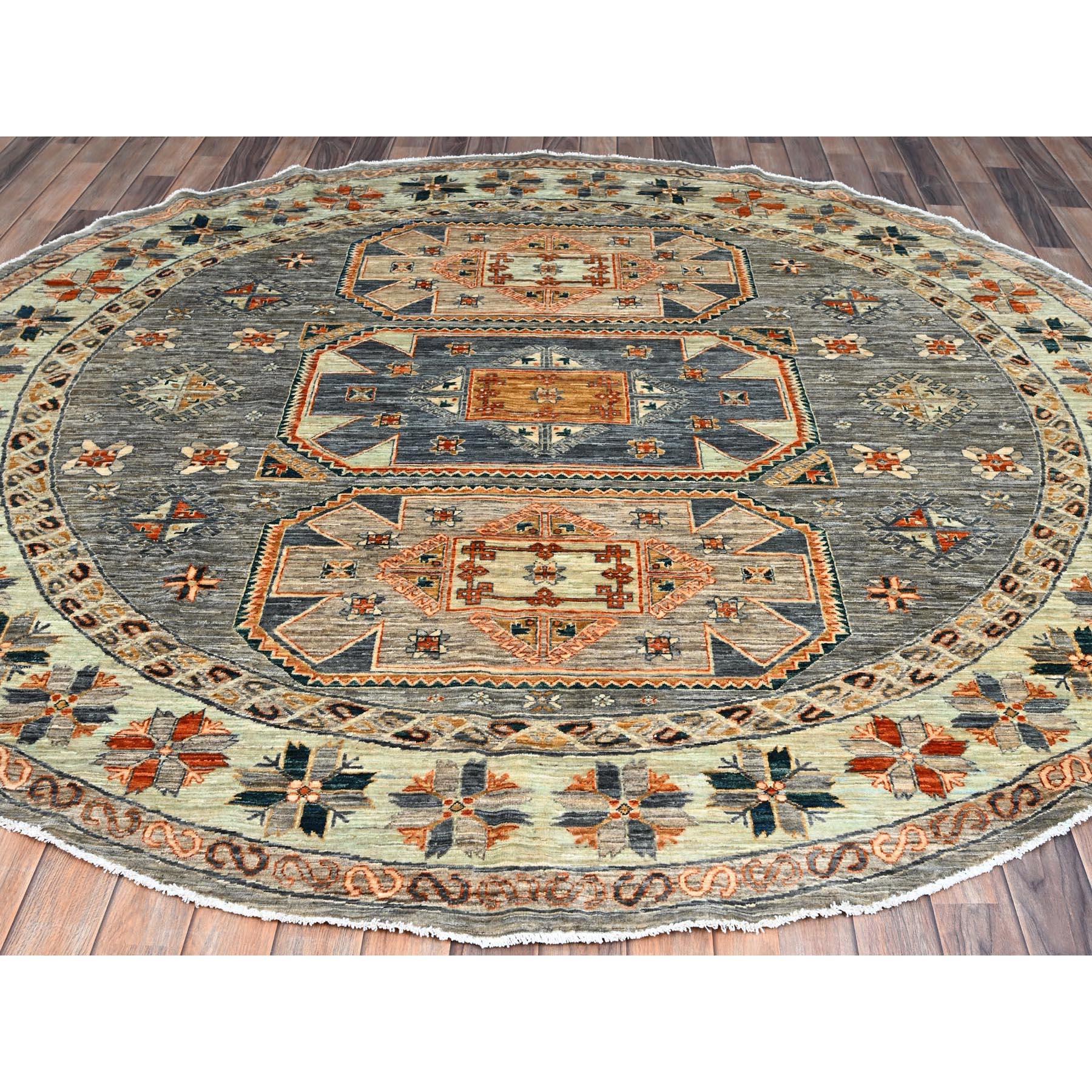 This is a truly genuine one-of-a-kind Kazak, Hand Knotted, Pure Wool, Oriental Rug. It has been Knotted for months and months in the centuries-old weaving craftsmanship techniques by expert artisans.
Primary materials: Wool
Latex: No Pile 
height:
