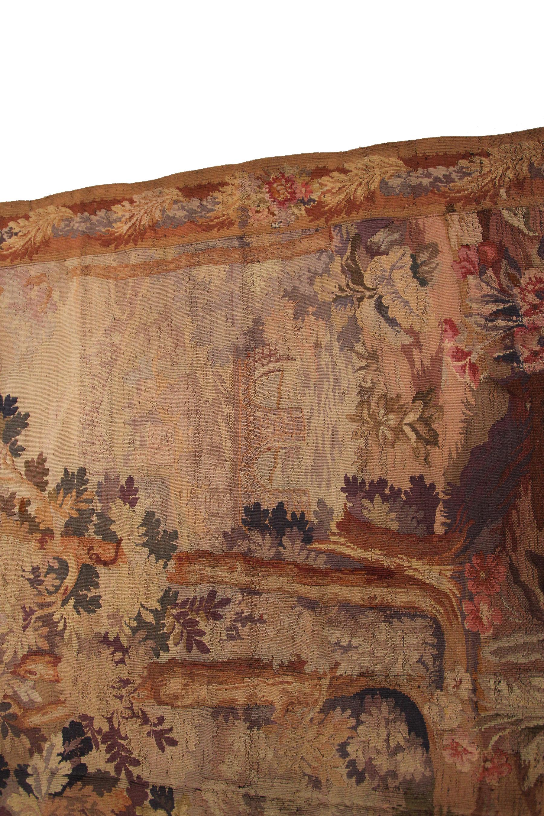 Antique Tapestry Antique French Tapestry Large Tapestry, 1900 In Good Condition In New York, NY