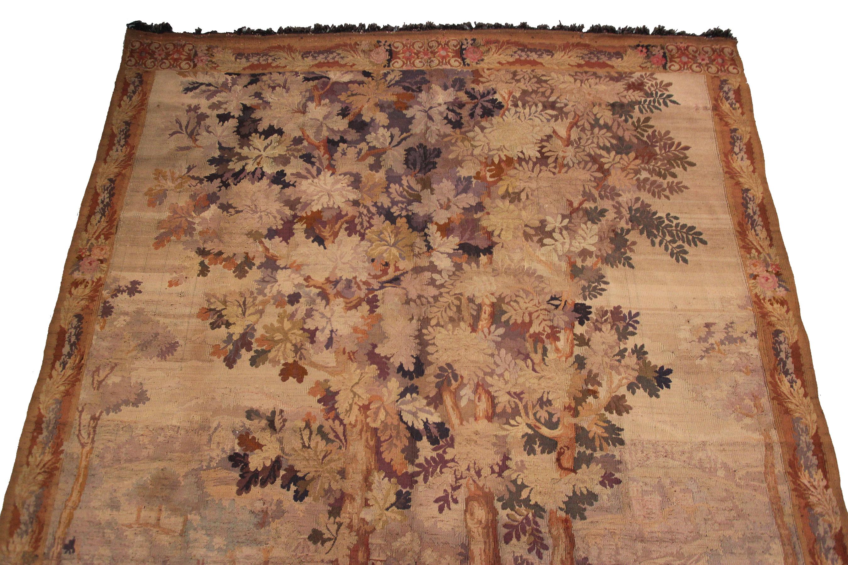 Early 20th Century Antique Tapestry Antique French Tapestry Large Tapestry, 1900
