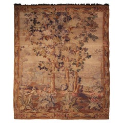 Antique Tapestry Antique French Tapestry Large Tapestry, 1900