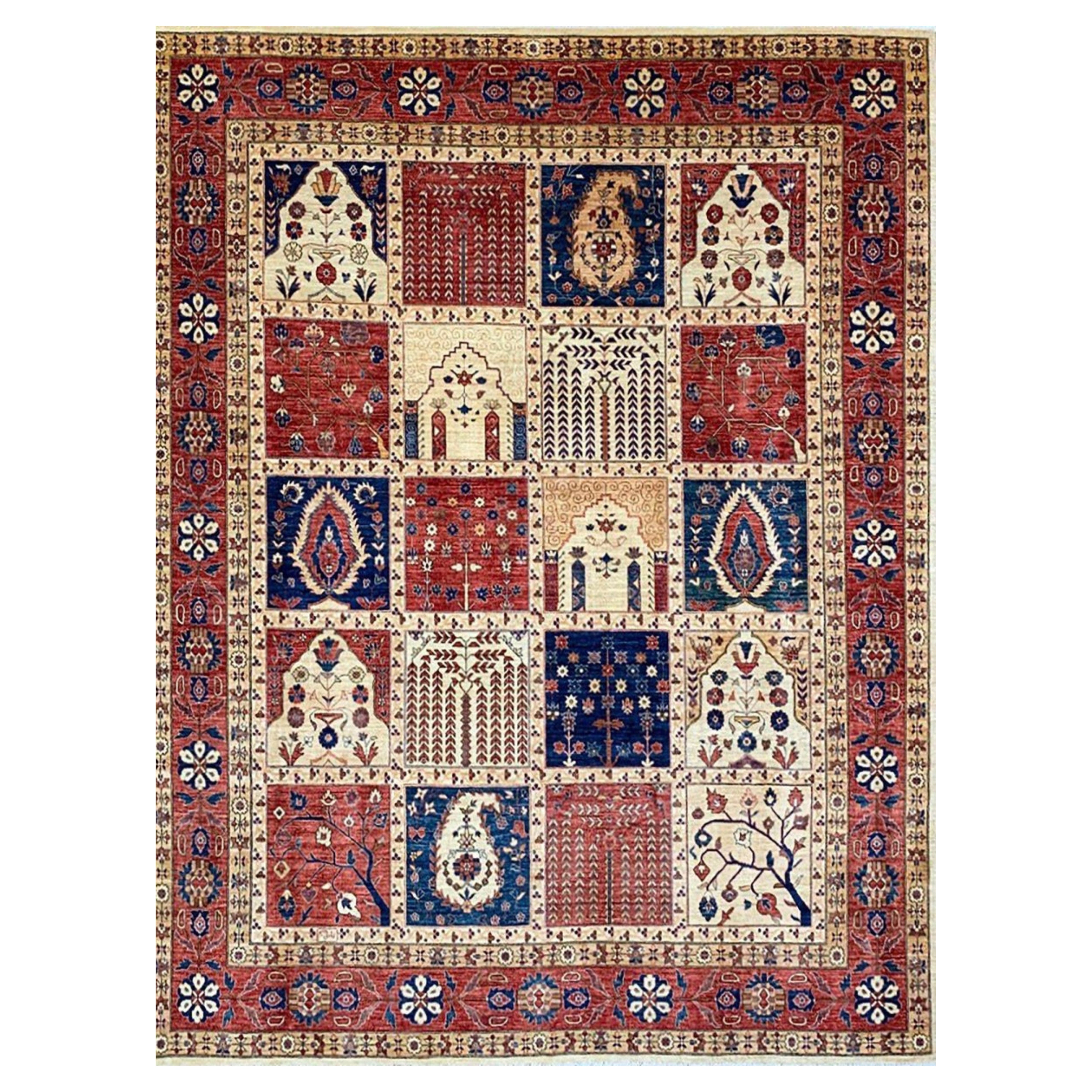 8x9 Hand Knotted Farahan Style Rug For Sale