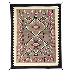8
x9
10" Gray American Indian Southwest Geometric Design Hand Woven Wool Rug