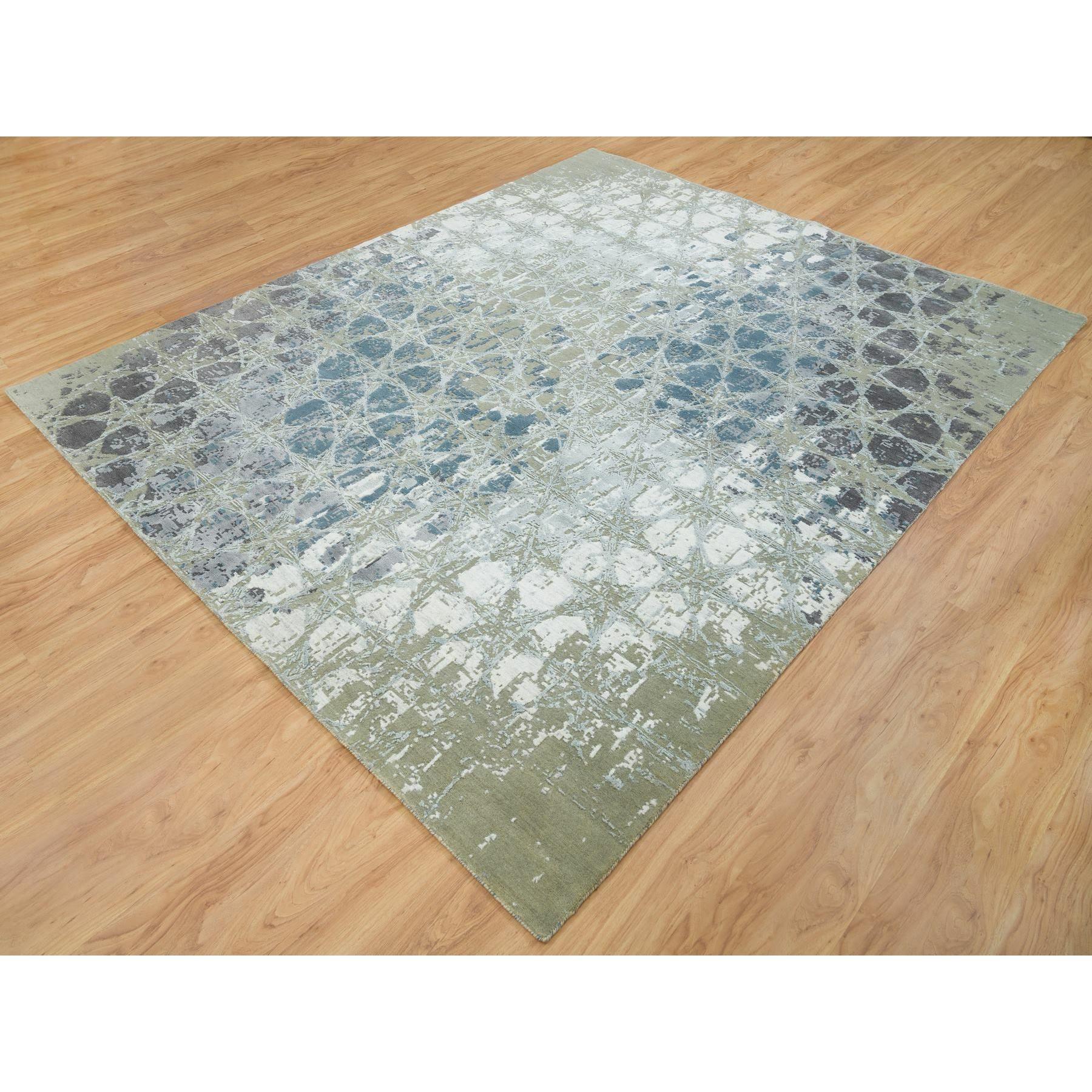 Indiano Tappeto orientale annodato a mano 8'x9'10