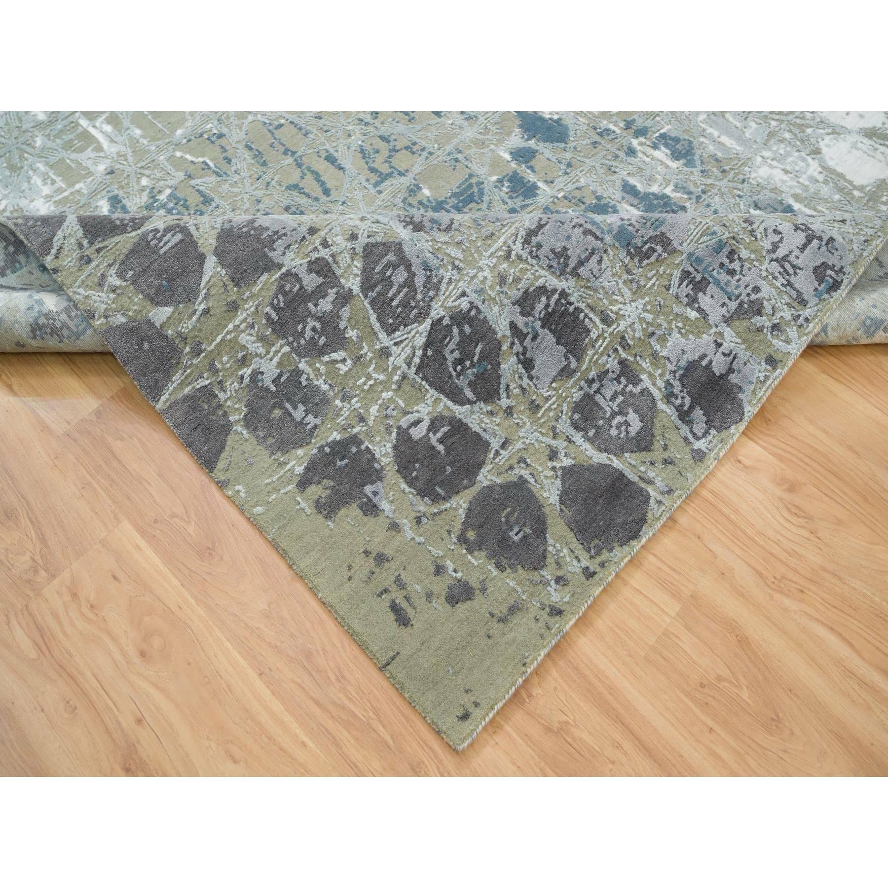 XXI secolo e contemporaneo Tappeto orientale annodato a mano 8'x9'10