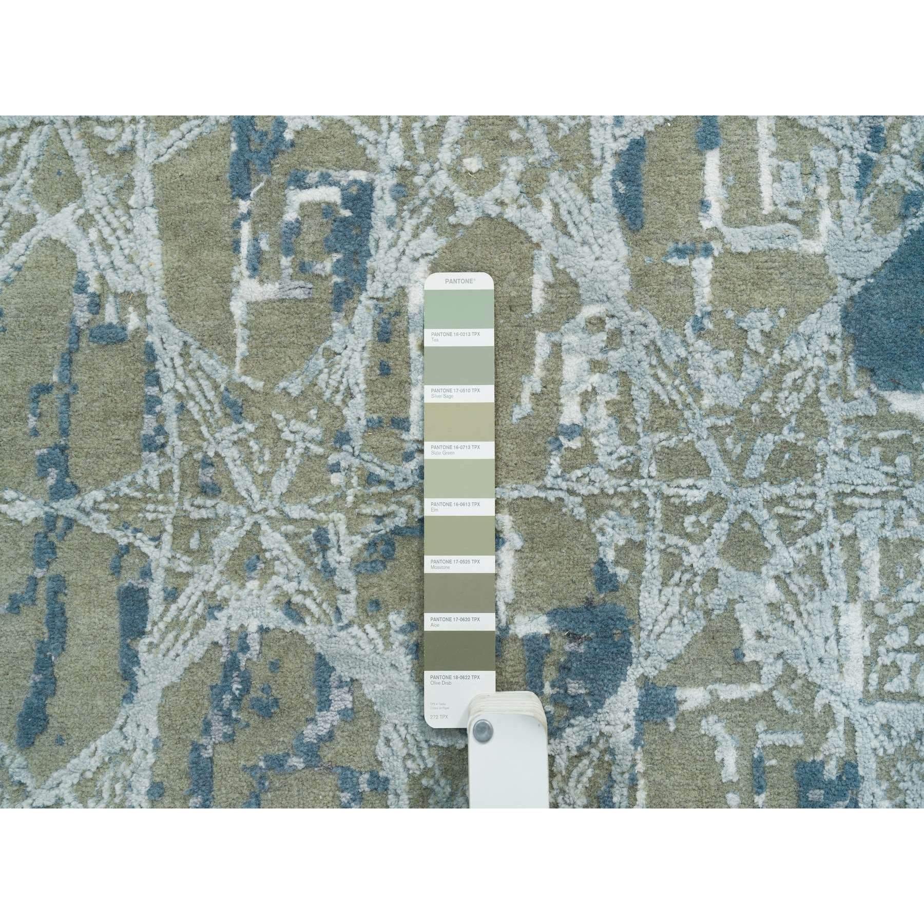 Seta Tappeto orientale annodato a mano 8'x9'10