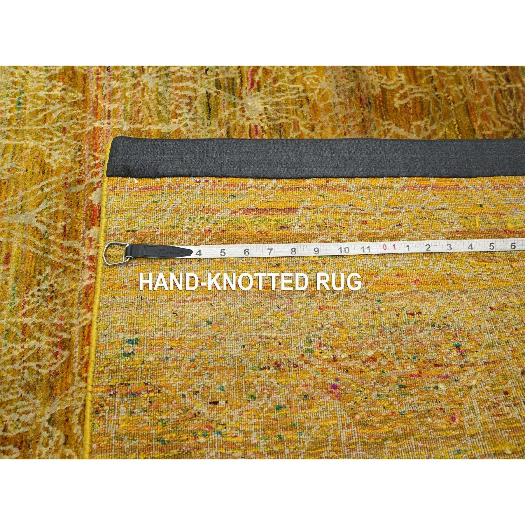 Tappeto Sari in seta annodato a mano 8'x9'3