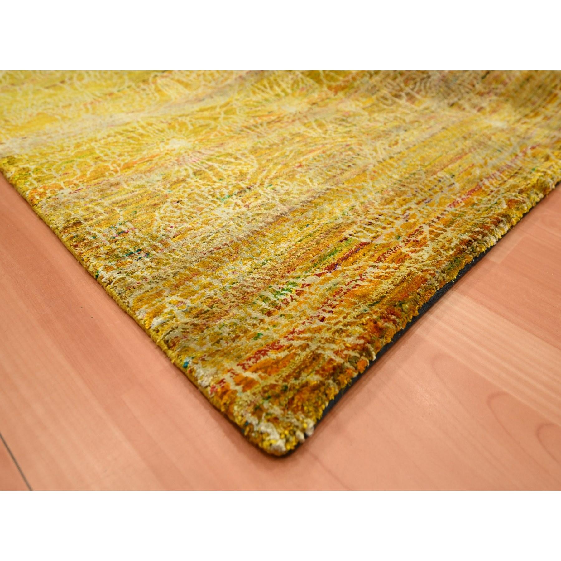 Tappeto Sari in seta annodato a mano 8'x9'3