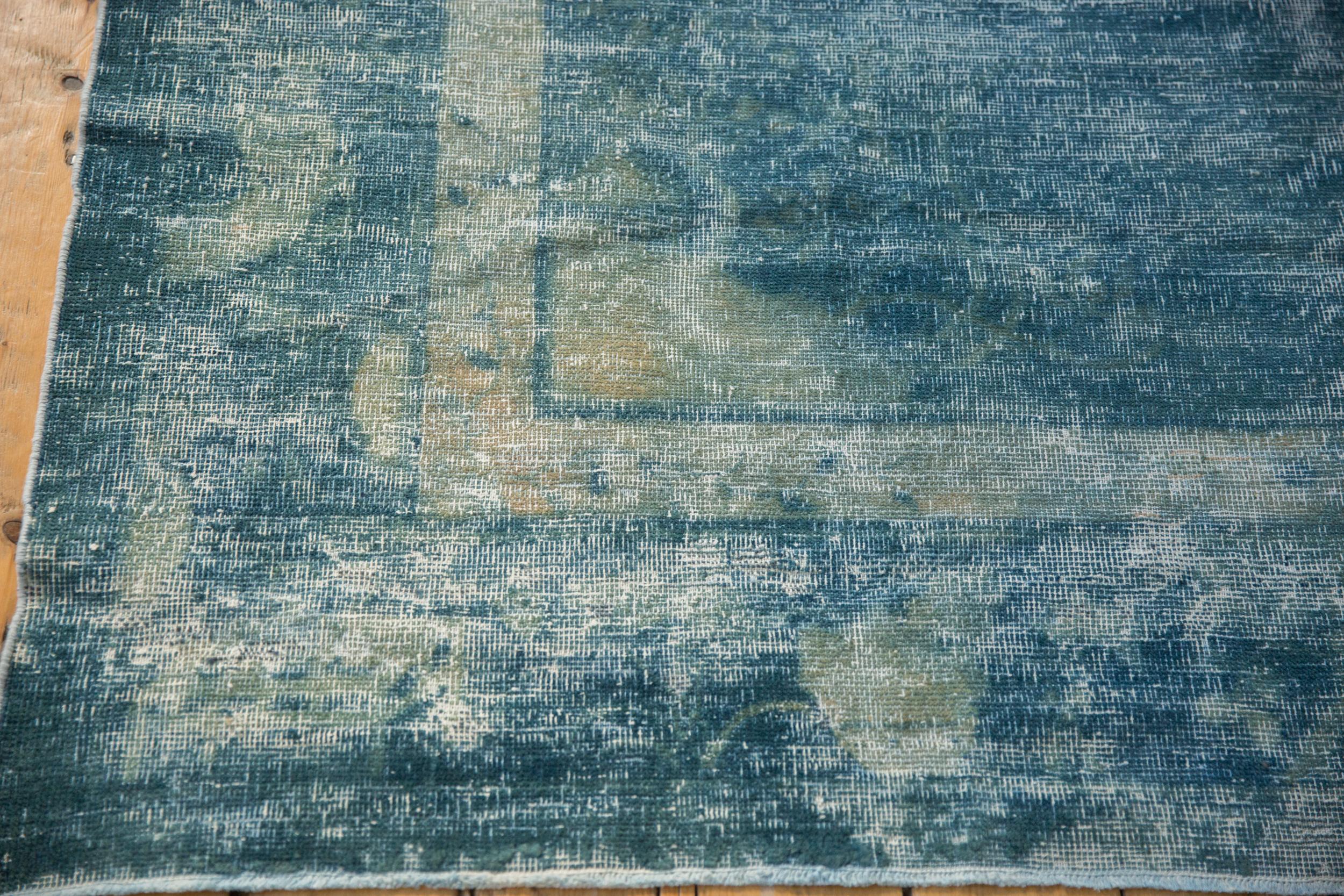 Hand-Knotted Vintage Distressed Peking Carpet
