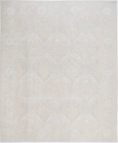 8x9.6 ft Decorative Hand Knotted Turkish Wool Large Area Rug for Living Room