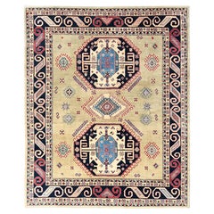 8
x9
7" Vert pastel Afghan Special Kazak Tapis oriental en pure laine noué à la main
