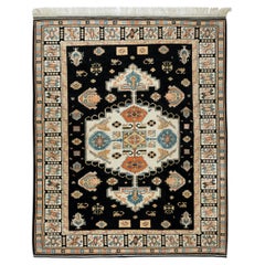 Außergewöhnlicher handgefertigter Vintage-Teppich aus türkischer Wolle für Wohn- und Büro, 8x8 Fuß