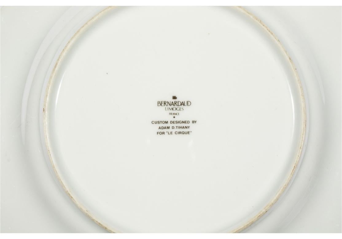 9 Adam Tihany Para los Platos de Cena del Restaurante Le Cirque Bernardaud Limoges Francés en venta