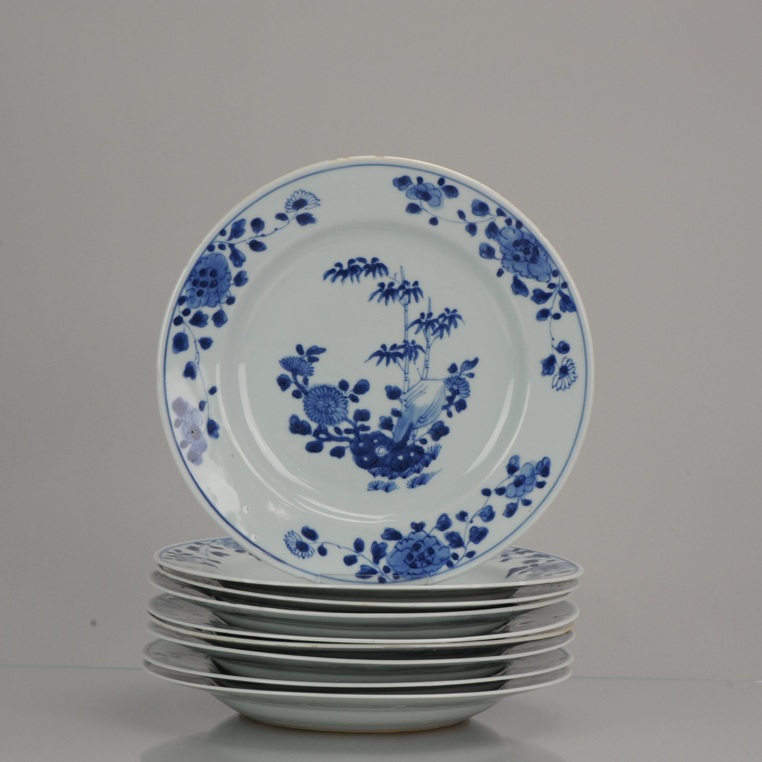 #9 Porcellana cinese antica 18° secolo Periodo Yongzheng/Qianlong Blu Bianco in vendita 5