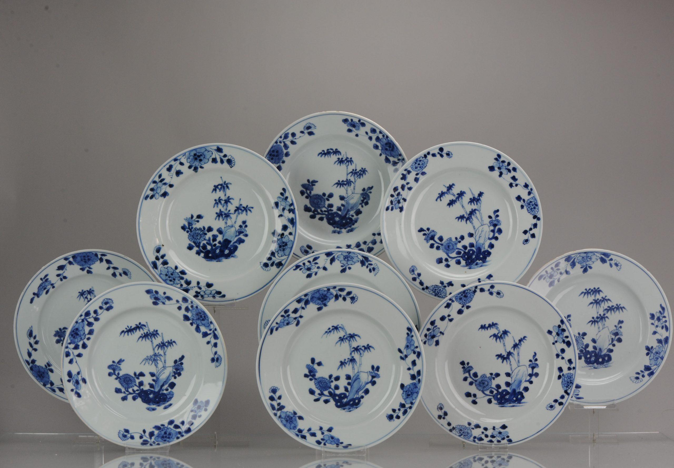 Qing #9 Antique Chinese Porcelain 18th Century Yongzheng/Qianlong Period Blue White For Sale