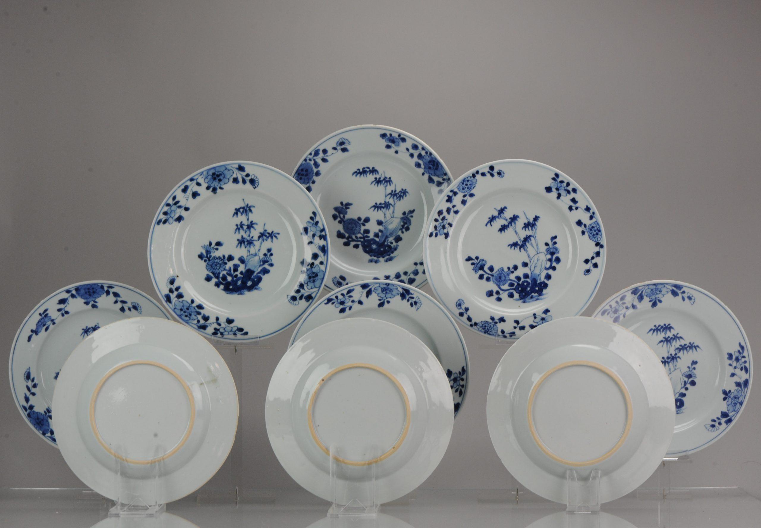 #9 Antique Chinese Porcelain 18th Century Yongzheng/Qianlong Period Blue White In Good Condition For Sale In Amsterdam, Noord Holland