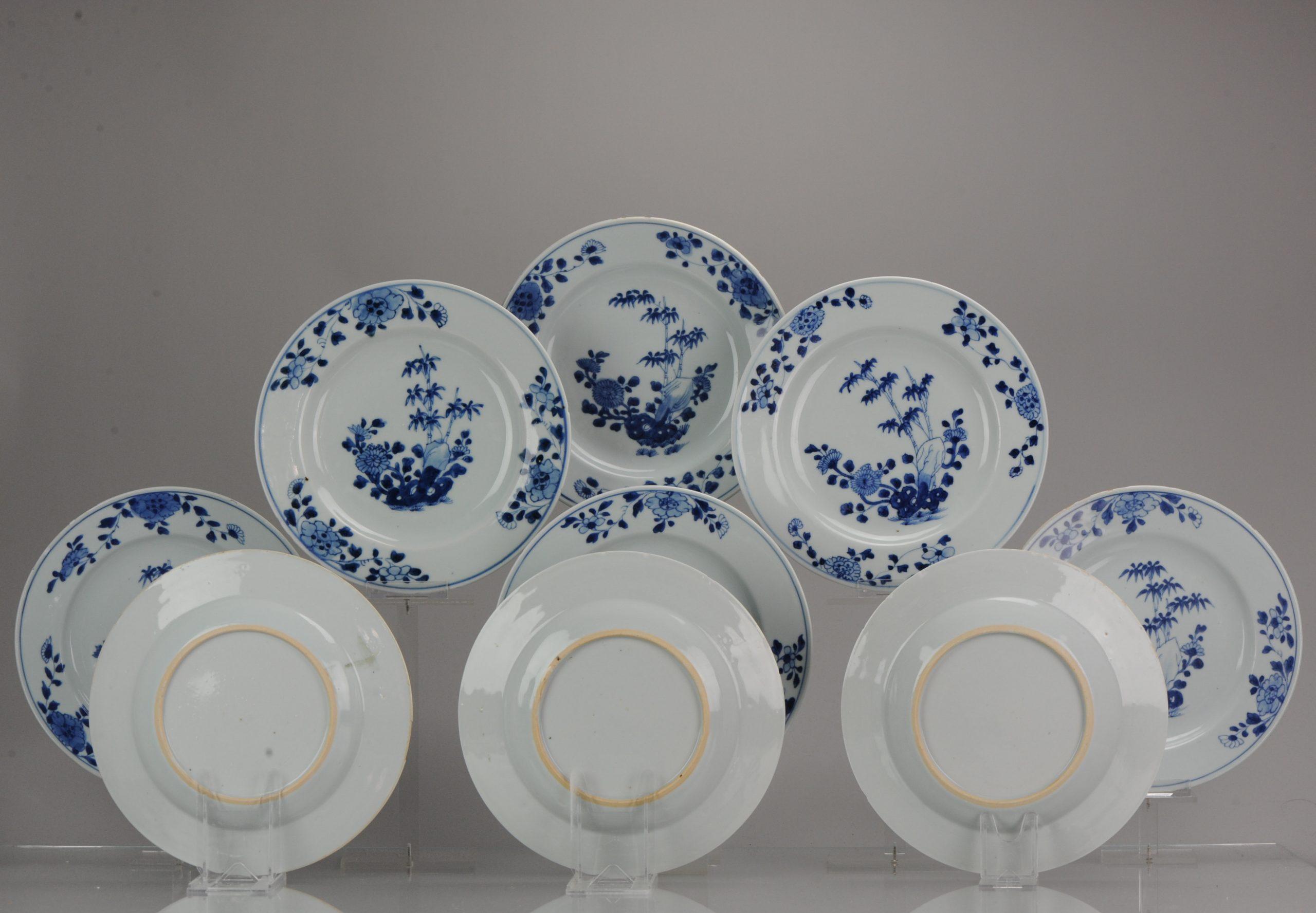 #9 Porcellana cinese antica 18° secolo Periodo Yongzheng/Qianlong Blu Bianco In condizioni buone in vendita a Amsterdam, Noord Holland