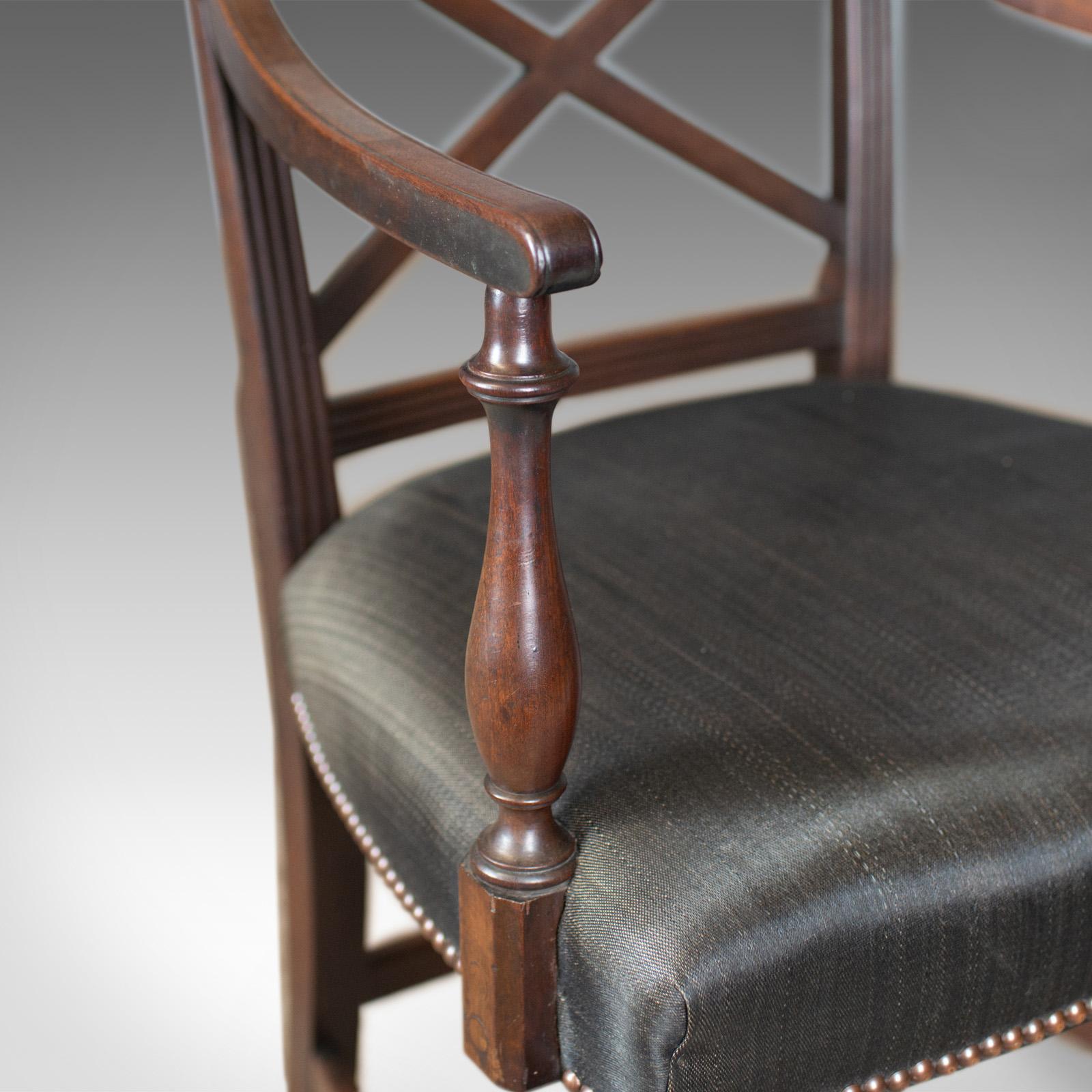 9 Antique Dining Chairs, 2 x Carvers, 6 Plus 1 Spare Side, Regency, circa 1815 1