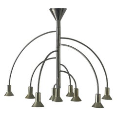 9-armed Ceiling Lamp by Max Bill for Temde, 1960s, Switzerland